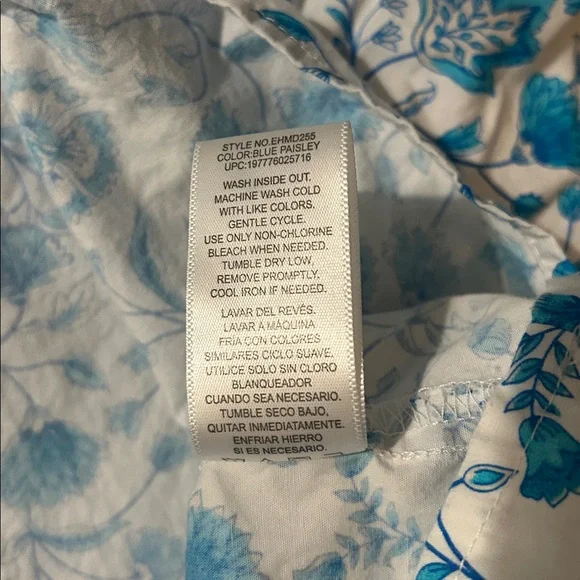 Draper James Paisley Ruffle Maxi Dress | Large - Picture 8 of 8